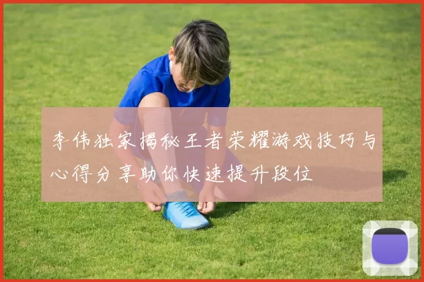 李伟独家揭秘王者荣耀游戏技巧与心得分享助你快速提升段位